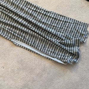 Grey striped maxi dress